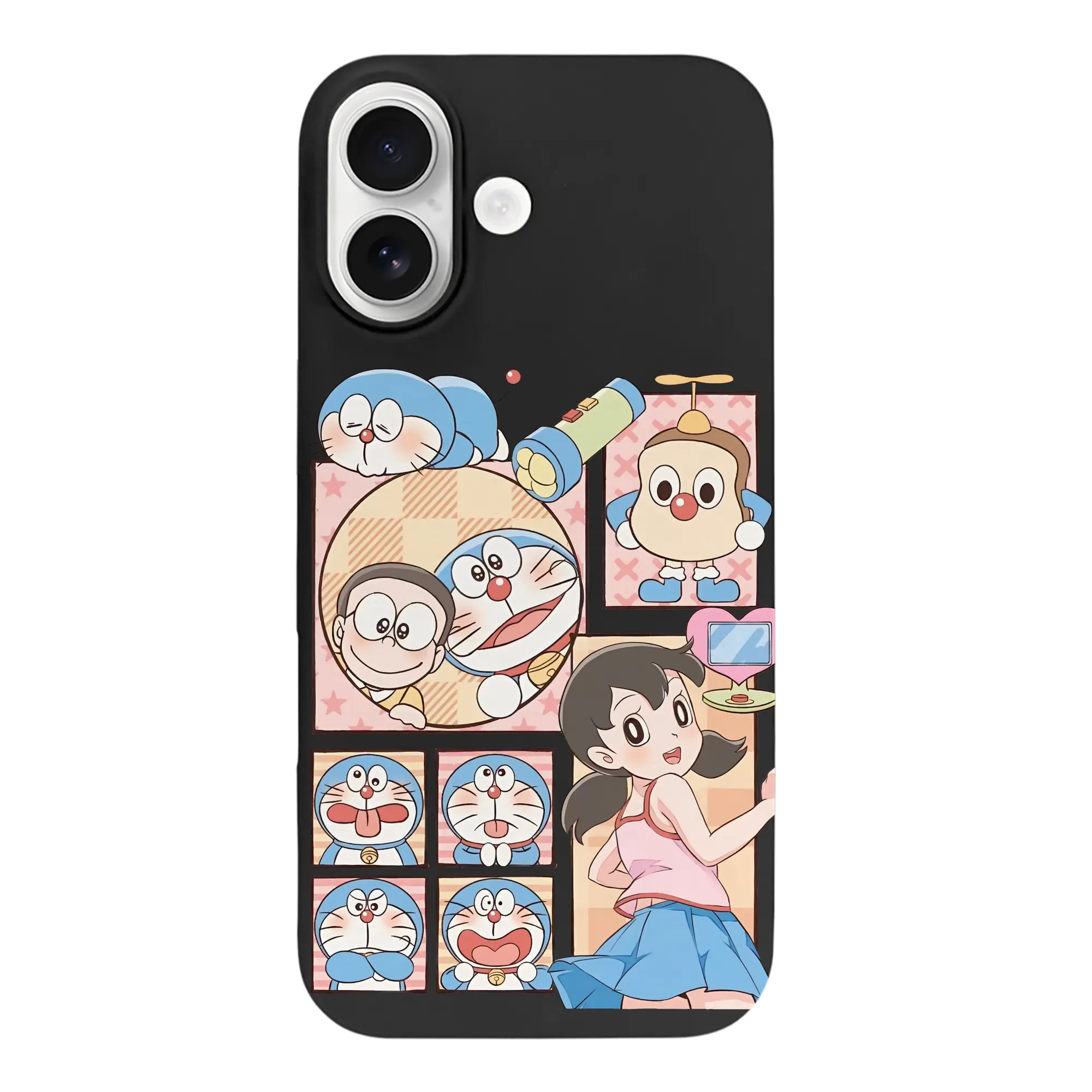 ドラえもん グッズドラえもん - iPhone 17 シリーズ シリコンケース 薄型 耐衝撃 指紋防止 ソフトタッチカバー 精密フィット 傷防止 保護ケース iPhone 17/17 Air/17 Pro/17 Pro Max 対応